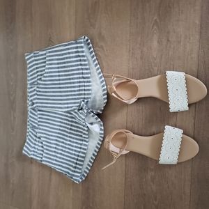 Women shoes and shorts